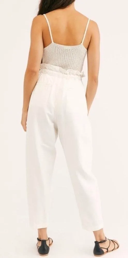 Margate Pleated Trousers High Rise Waisted Pants - Image 4