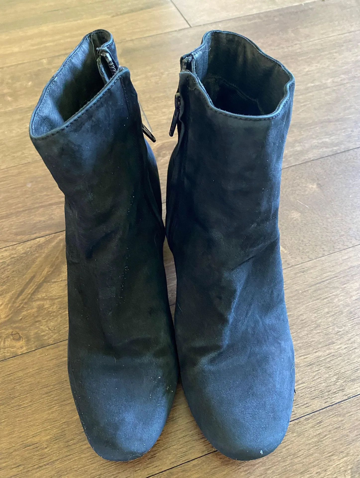 Black suade booties Size 7.5 - Image 4