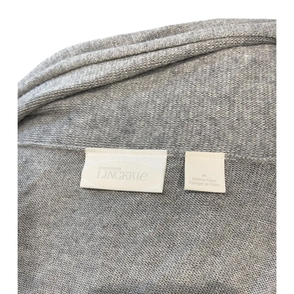 Nordstrom Lingerie Wrap Sweater Gray Size M - Image 3
