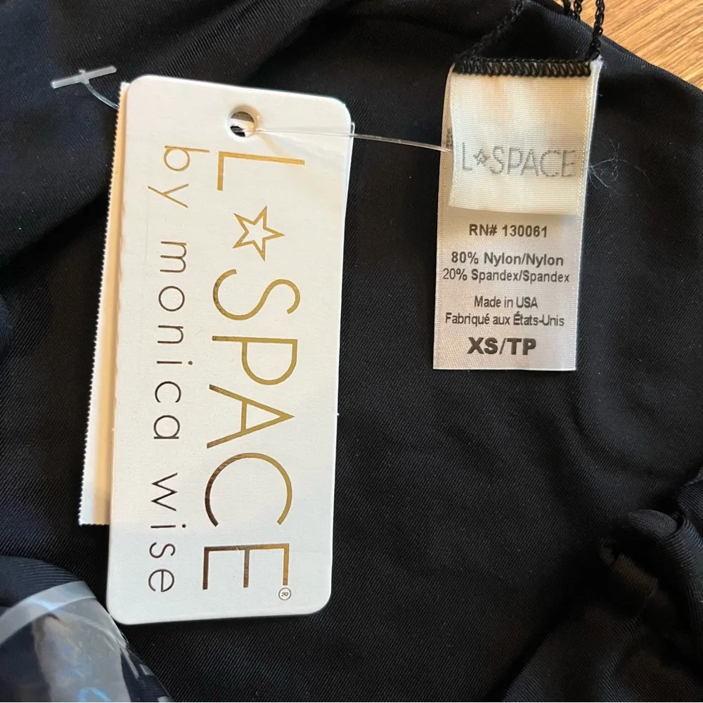 NEW L*Space Ella Black Lace Up Side Bikini Bottoms - Image 3