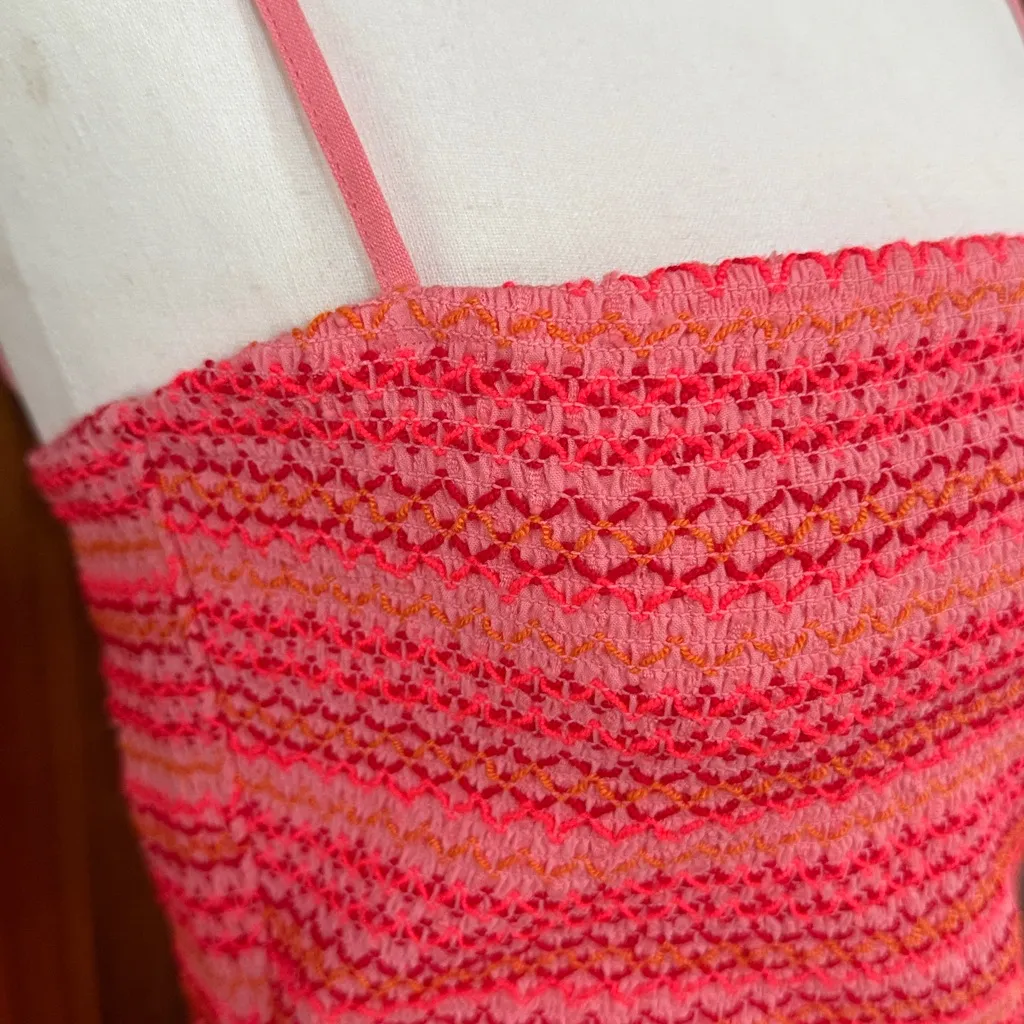 Maaji Zephyra Smocked Cotton Cover-up Minidress - Flawed - Image 3