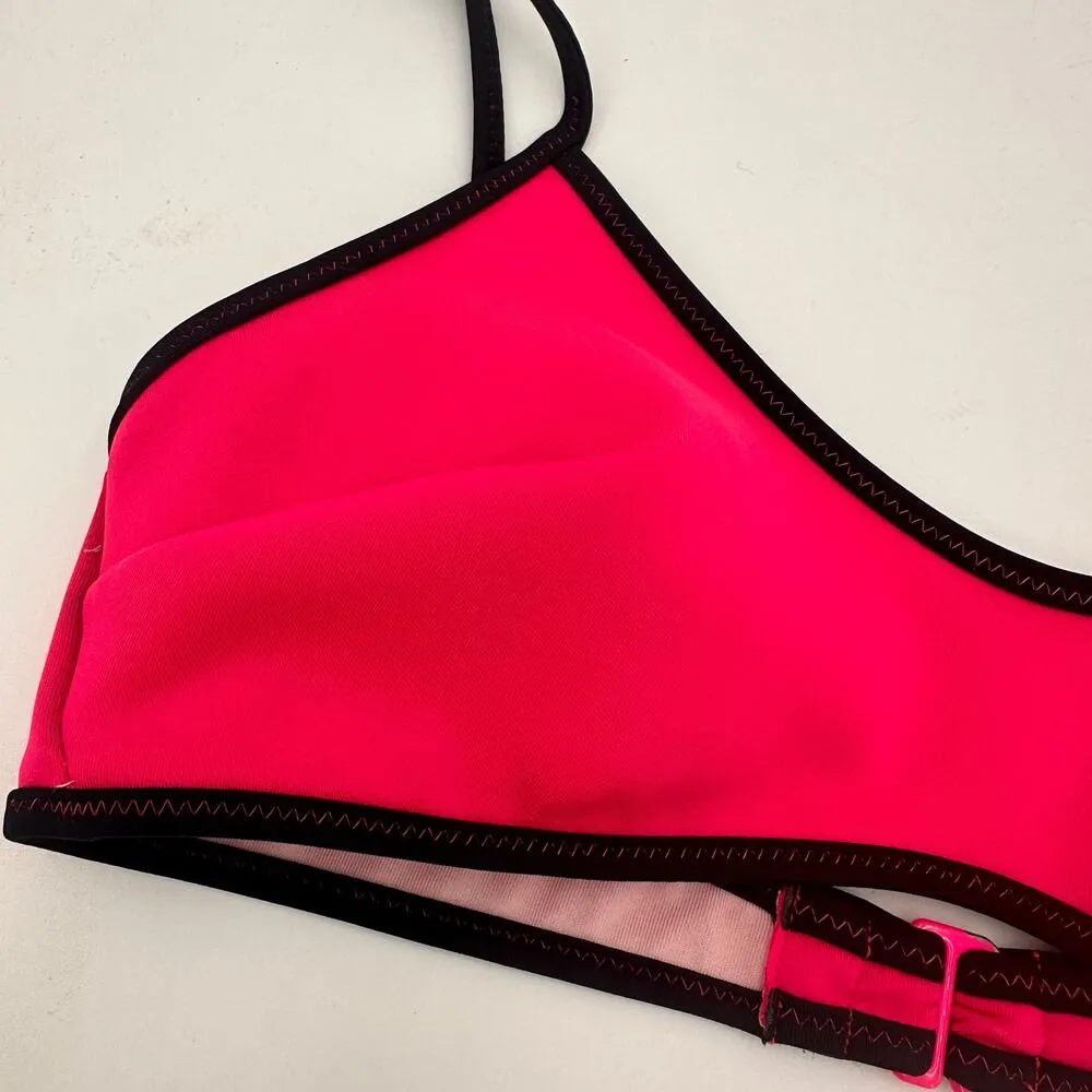 Victoria's Secret Pink & Black Lined Swim Bikini Top Size Small - Image 7
