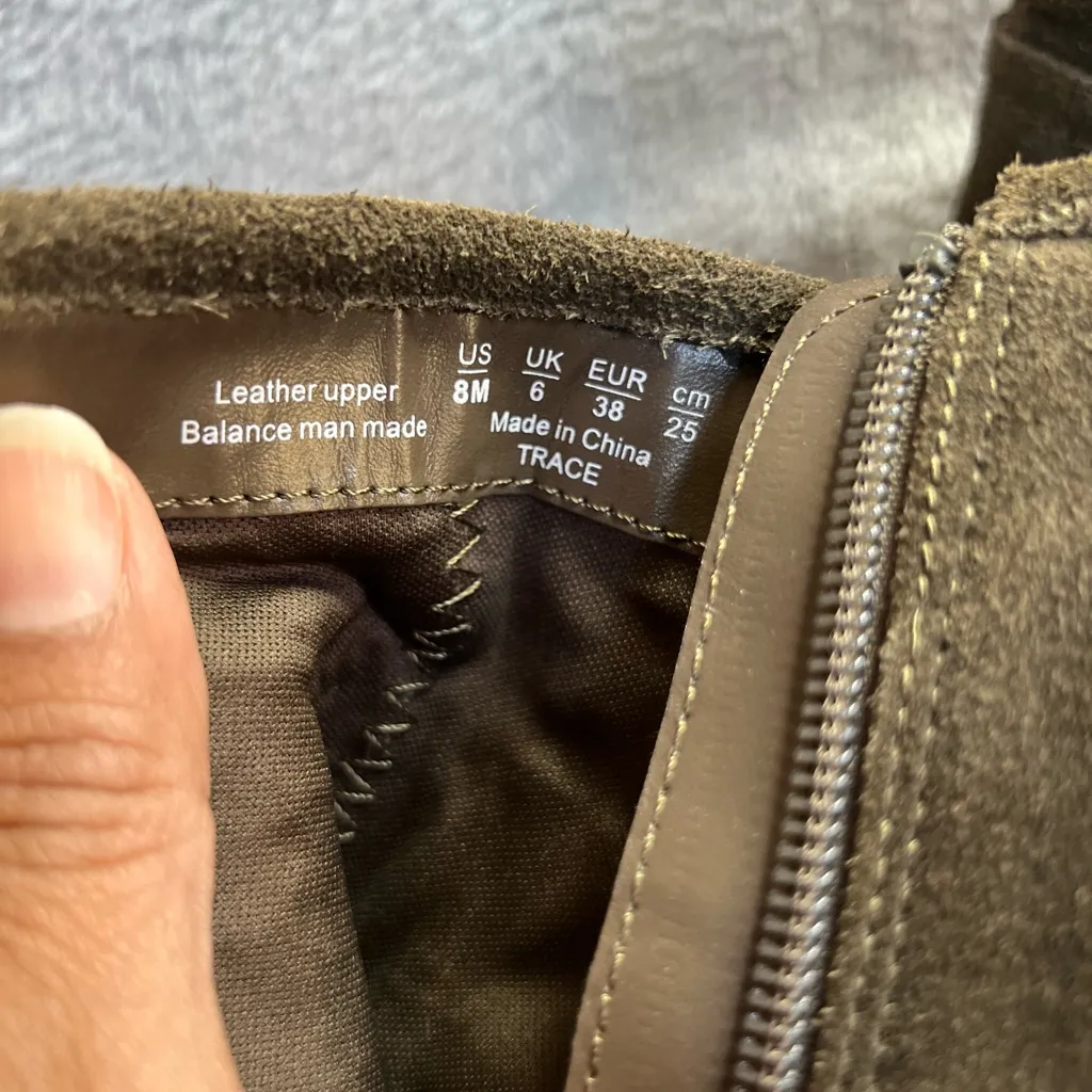 Carlos by Carlos Santana suede Ankle Boots with Wedge Heel Brown Size 8 - Image 7