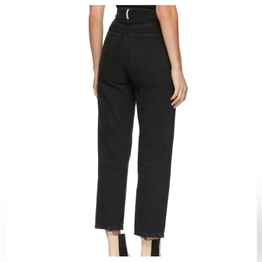 BY MALENE BIRGER Milium Black Denim Jeans Size XS Mid Rise Straight Fit - Image 2