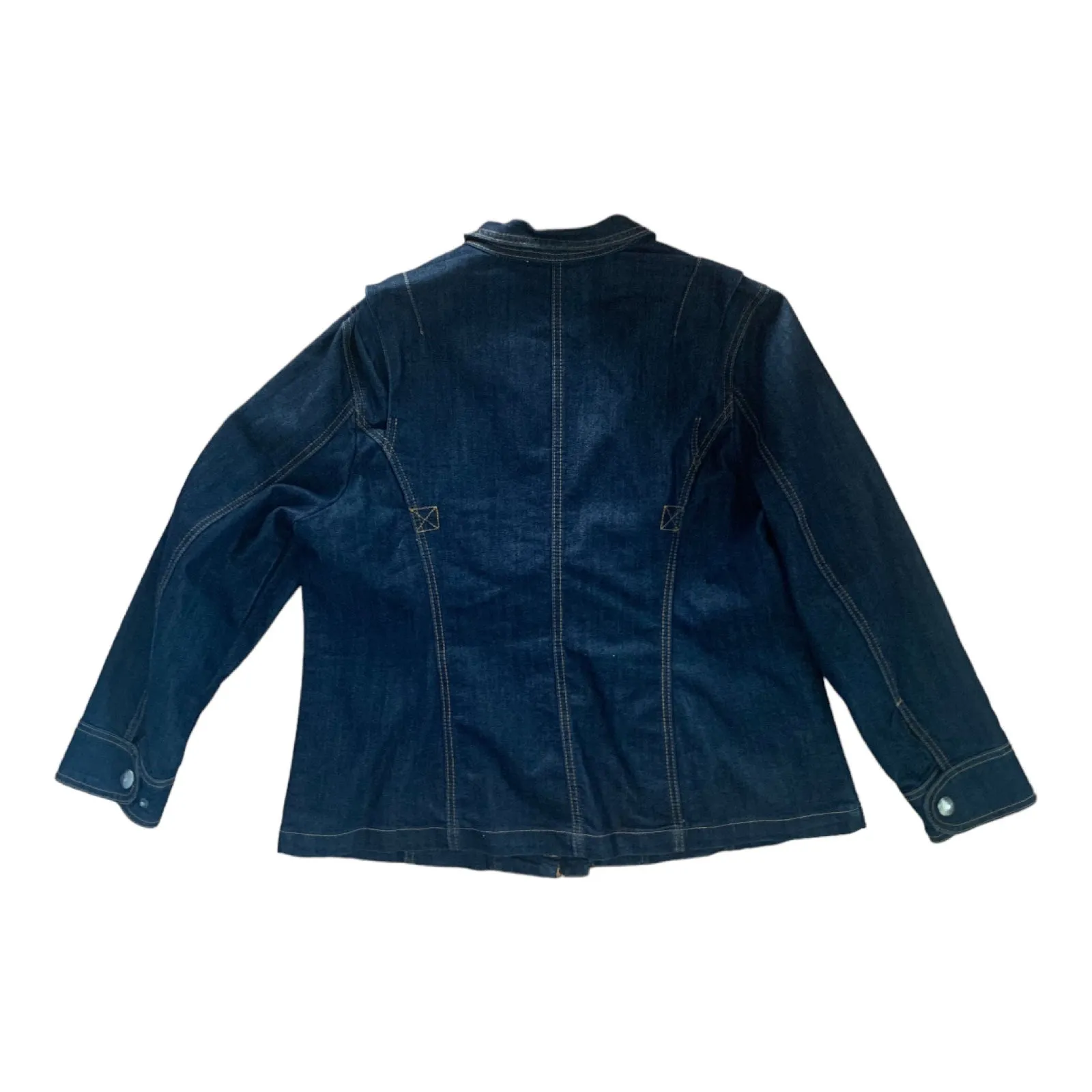 Lane Bryant size 14 16 1x denim jean jacket dark wash torrid - Image 2