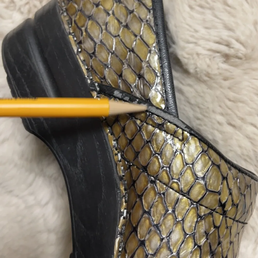 Sanita “Snakeskin” Clogs Size 38 (US 7 - Image 13