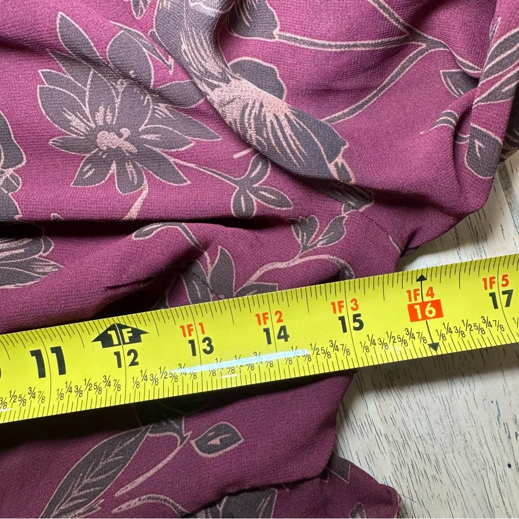 ASTR The Label Biella Floral Print Long Sleeve Keyhole Maxi Dress Sz XS - Image 13