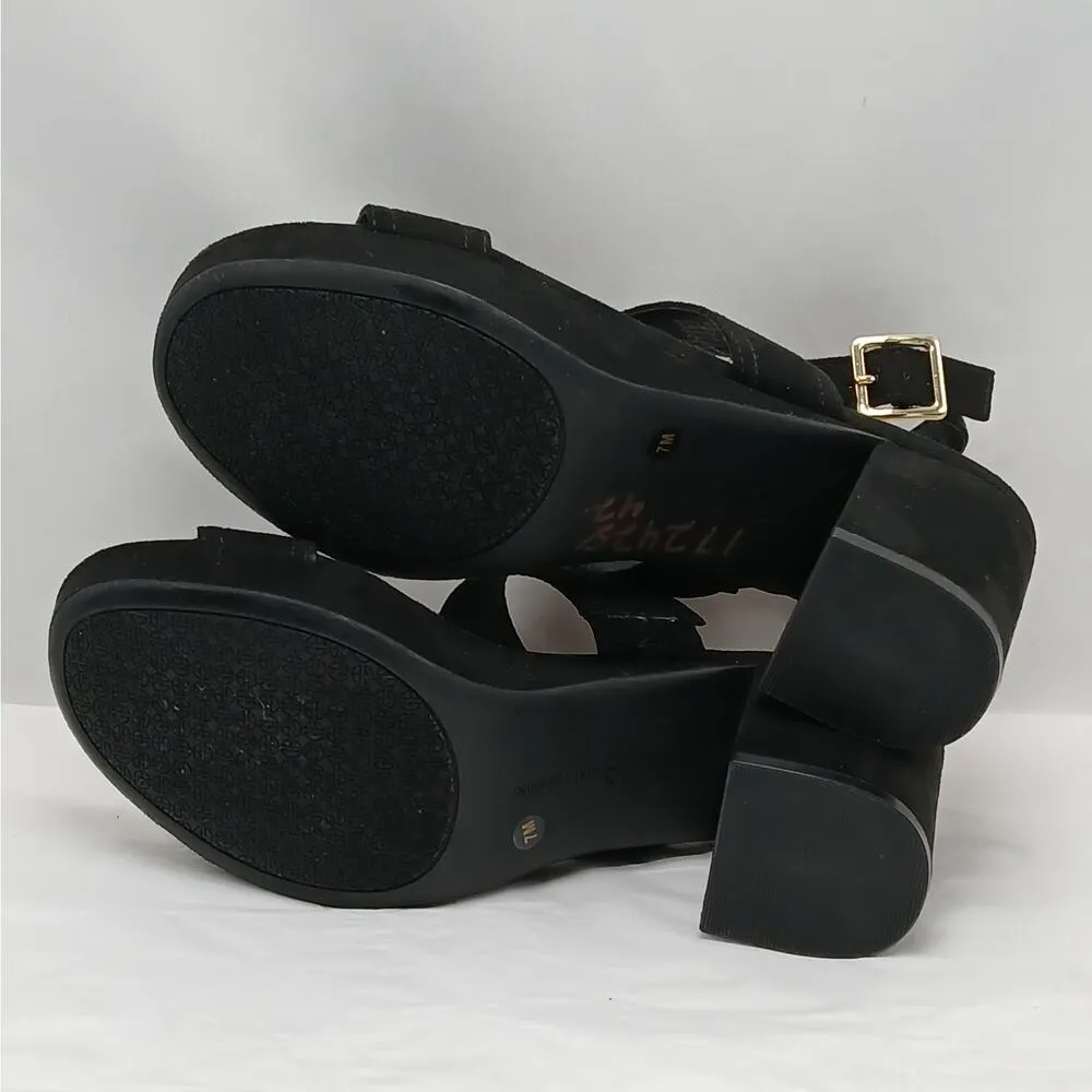 Giani Bernini Womens Sandals Shoes Size 7M Black Chunky Heel Platform Summer - Image 11