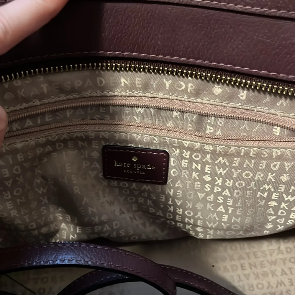 Eggplant Purple Kate Spade Bag & Wallet - Image 11