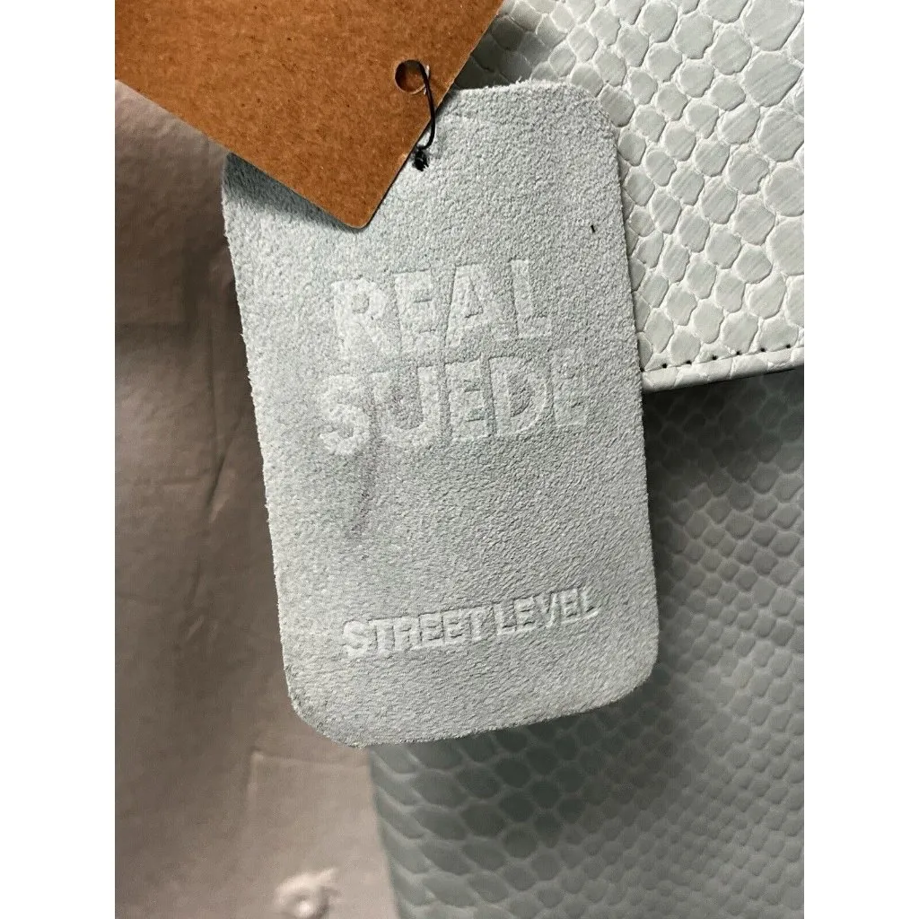 Anthropologie‎ Street Level Real Suede Bag Purse Mint/Menth Classic City Boho - Image 4