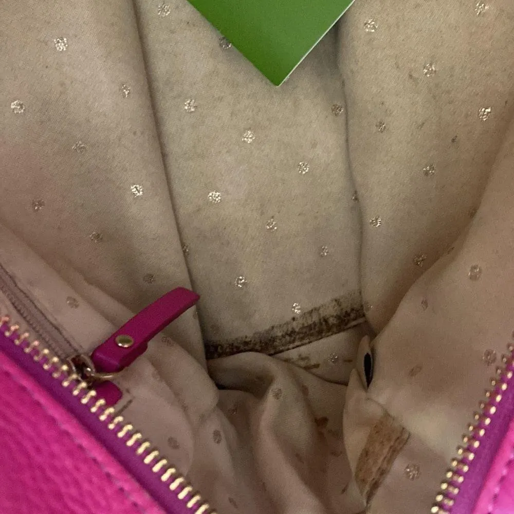 pink leather handbag - Image 10