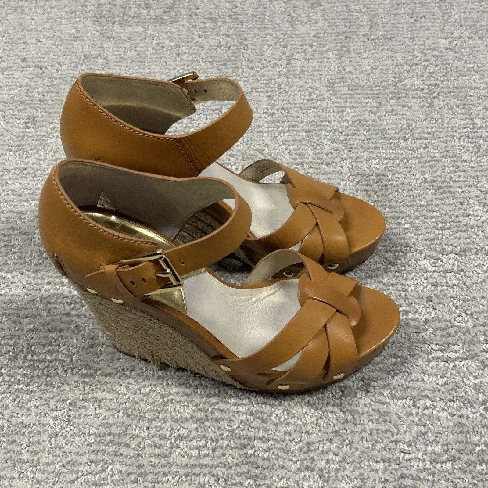 Michael Kors The Jetset6 Somerly Wedge Shoes Womens 8 Espadrilles Heels - Image 6