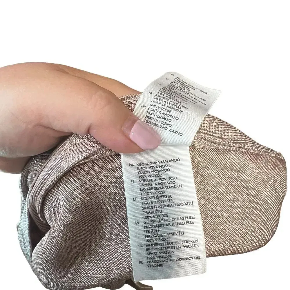 COS Metallic Knit Long Sleeve Sweater Dress Tunic Size‎ Small - Image 13