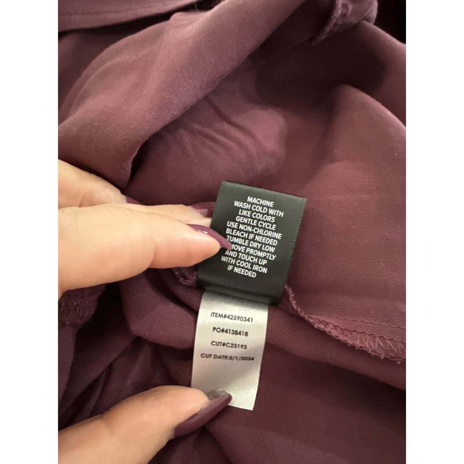 Torrid Burgundy Crinkle Gauze Tiered Lace Up Back Peplum Tank Top Size 1X NWT - Image 9