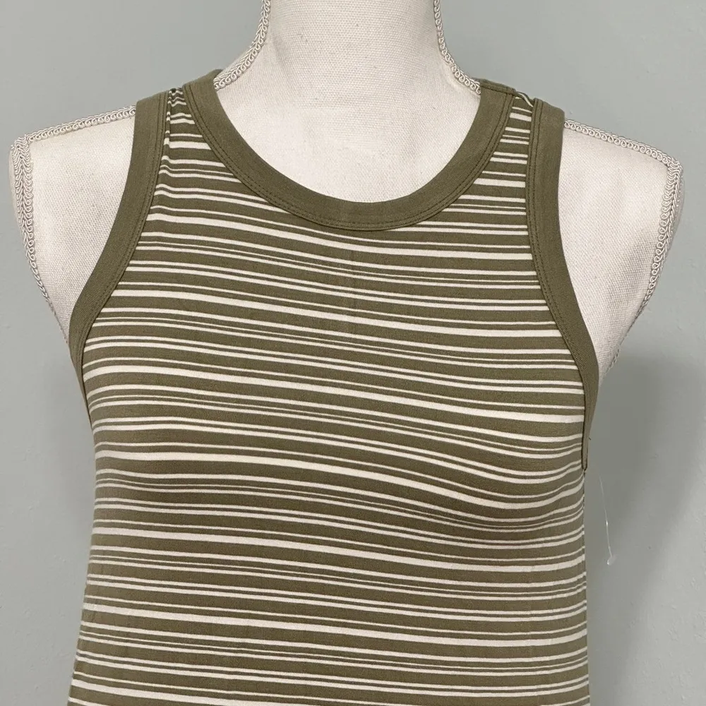 Green/White Stripes Sleeveless Dress NWOT - Image 5