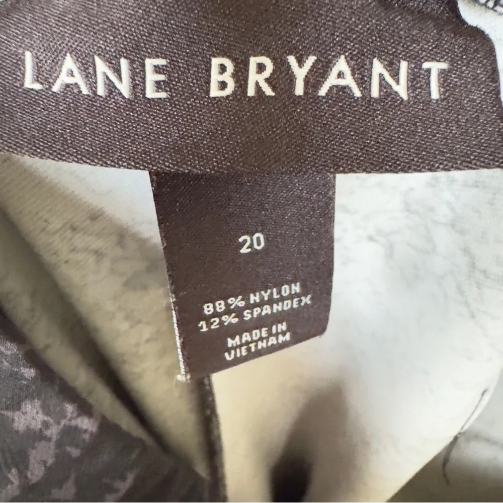 Lane Bryant Size 20 On The Go Ankle Pants Black Gray Pants Zippered Pock… - Image 7