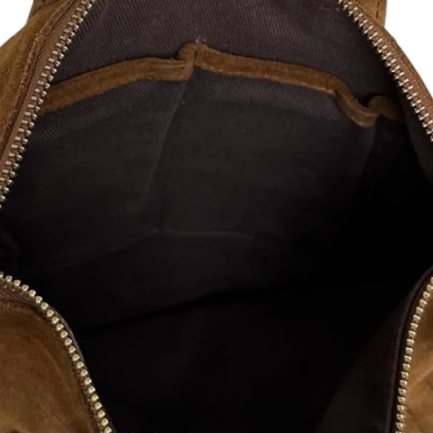 Madewell Transport Brown Suede Fringe Tote - Image 4