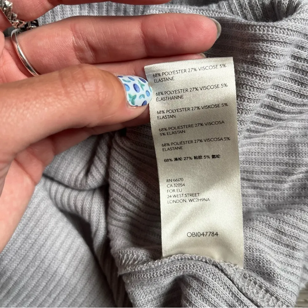 FREE PEOPLE - SNOWBUNNY OFF THE SHOULDER TOP IN GREY - Image 7