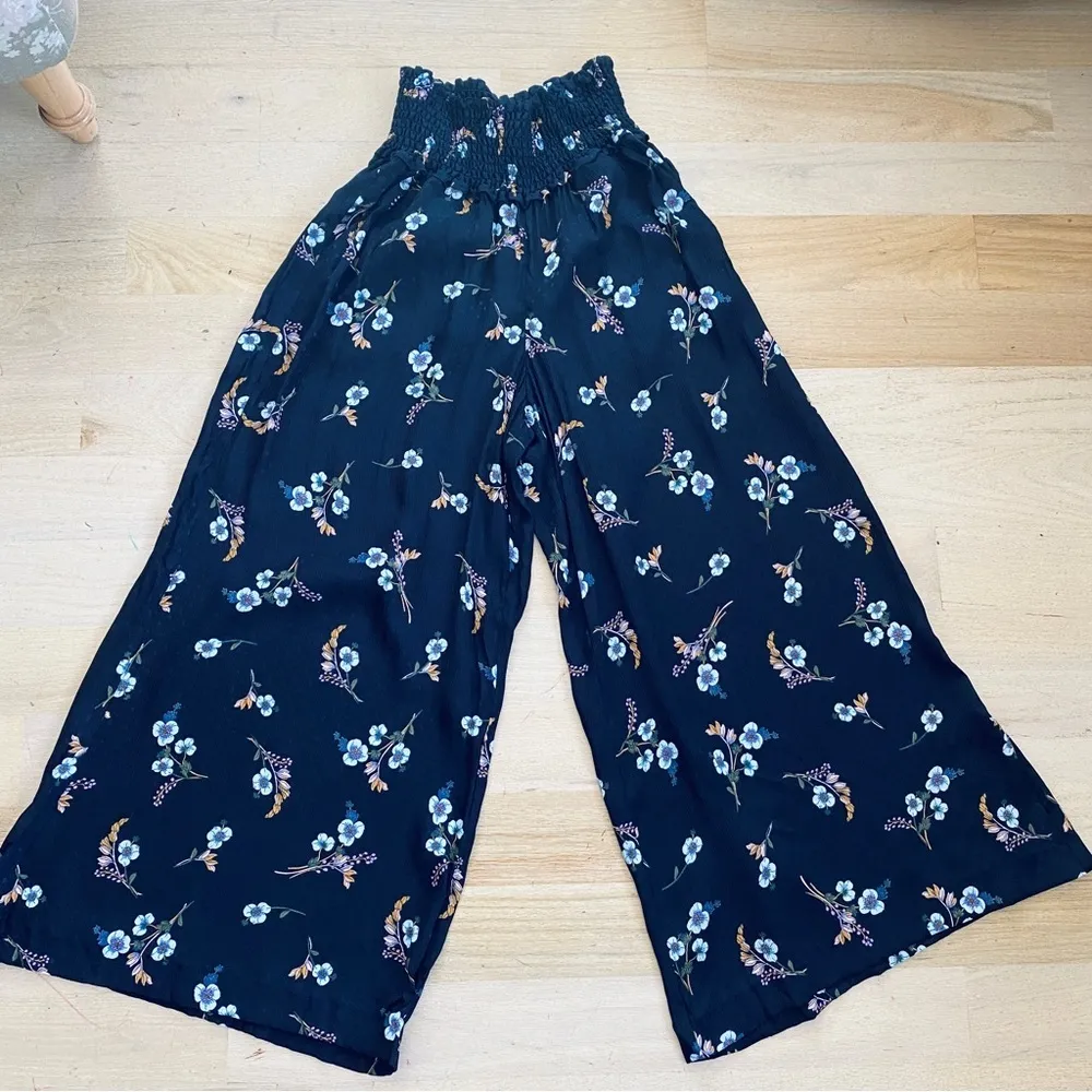 Rebecca Taylor 100%silk Natalie Fleur Wide Leg Crop Silk pants NWT - Image 12