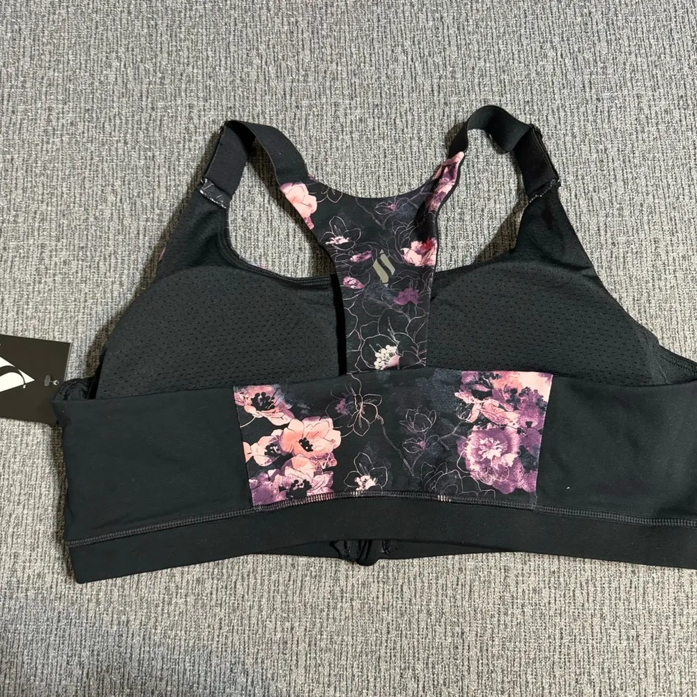 Skechers GOWALK Linear Floral Front Zip Bra - Image 7