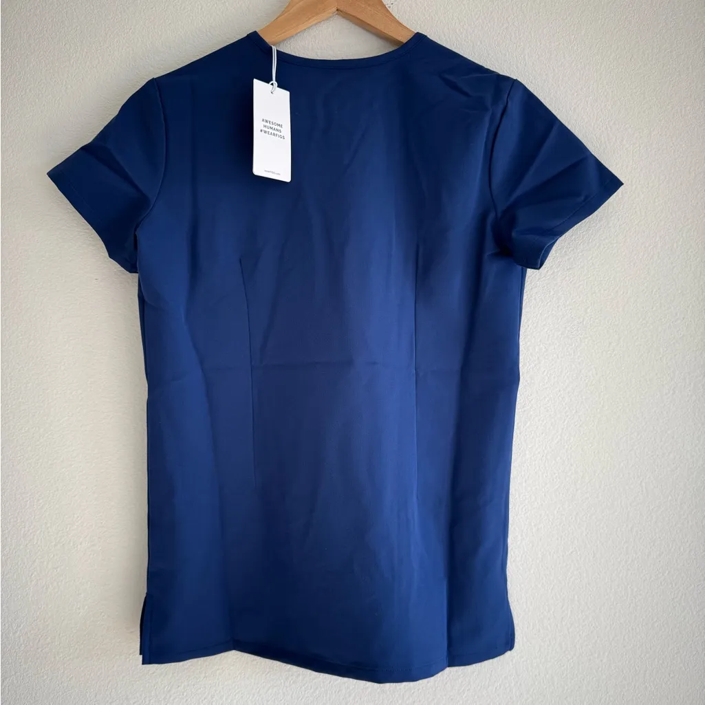 NWT Figs Women’s Catarina One-Pocket Scrub Top Sapphire - Image 8