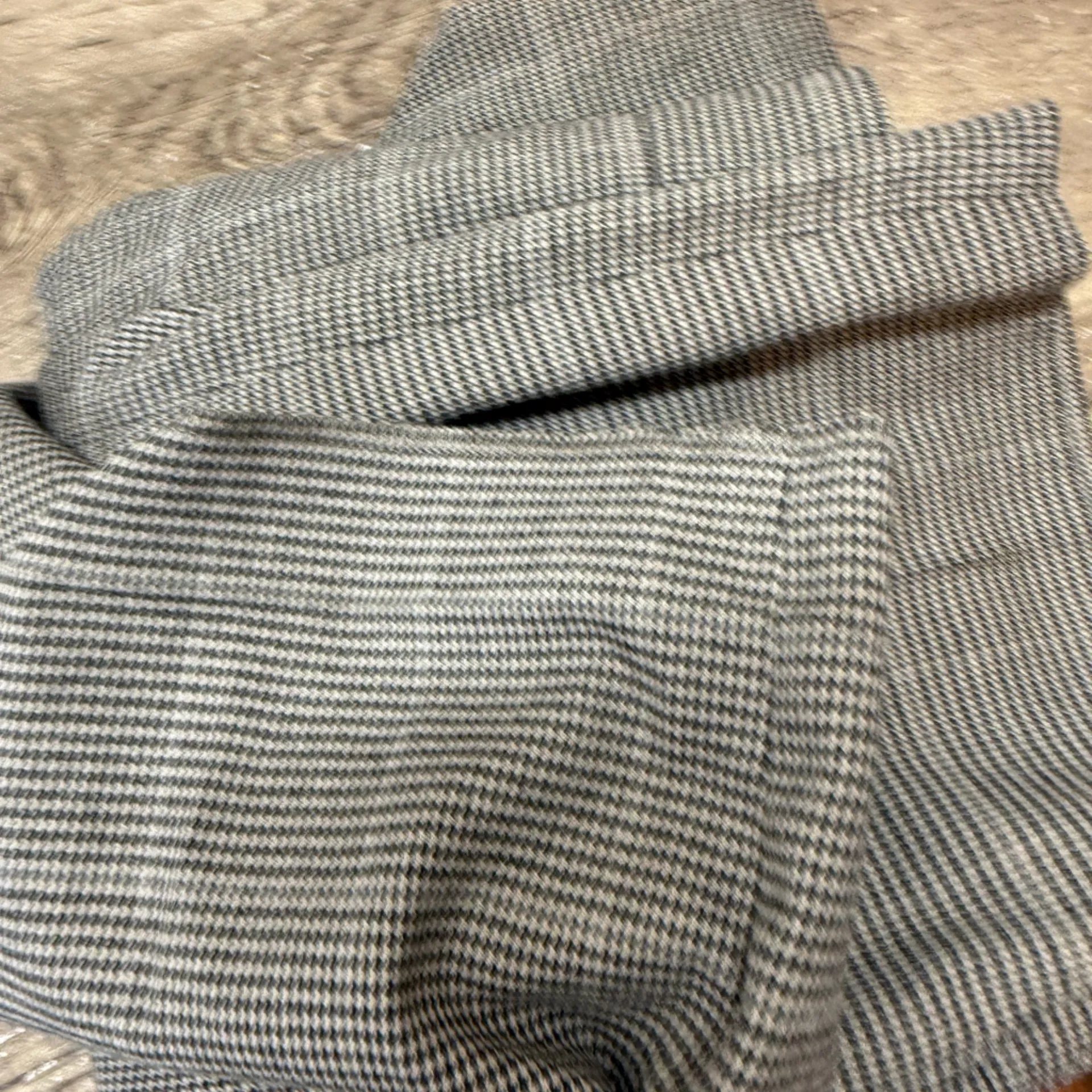 Whistles Lucie Check Cigarette Trouser size 12 NWT Tan - Image 3