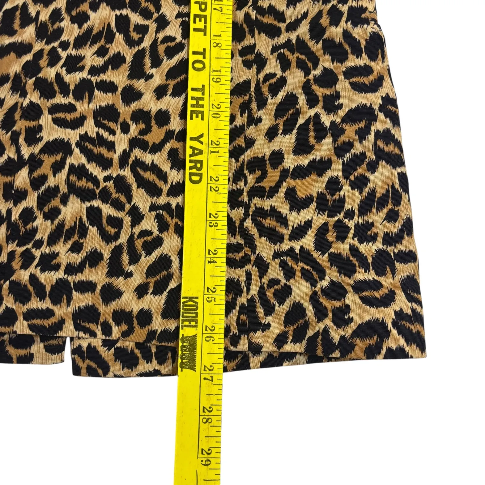Petite Sophisticate‎ Leopard Print Button Front Blazer Lined Jacket - Size 4 - Image 9