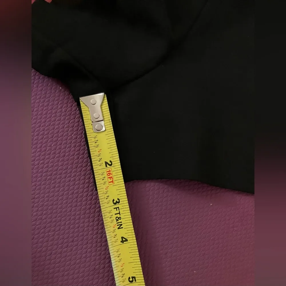 MOSAIC & CO Black Short Shorts Ruffled Pockets Womens Shorts Size M - Image 12