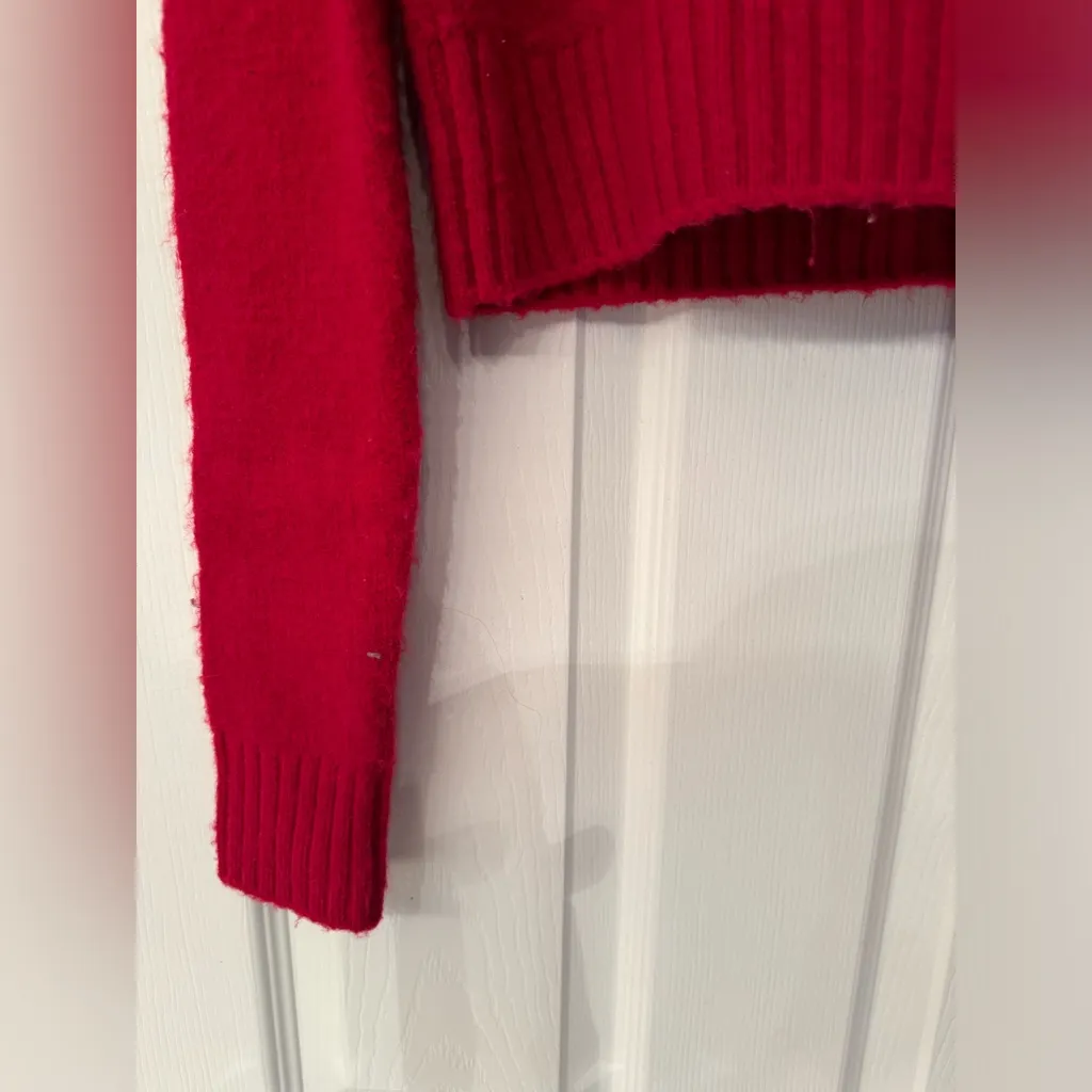 REDONE Red Turtleneck Sweater Women’s Red Size Small - Image 4