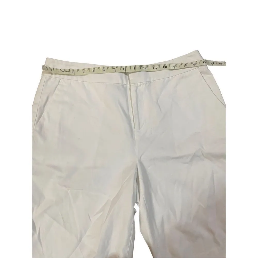 Lauren Ralph Lauren Petite white womens chino high rise shorts 10” inseam size 1 - Image 4