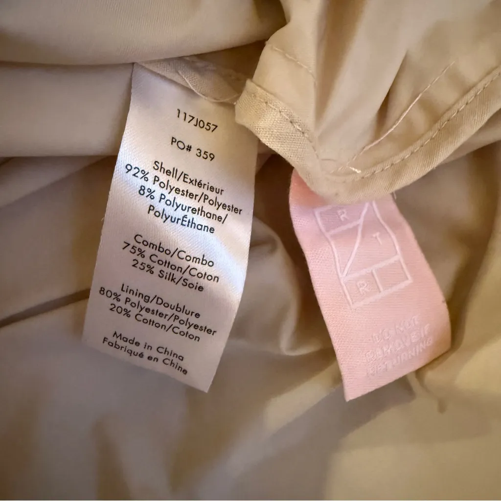 RTR Elizabeth‎ and James Bowery Cream Oversized Ruched Sleeve Jacket Sz M - Image 12