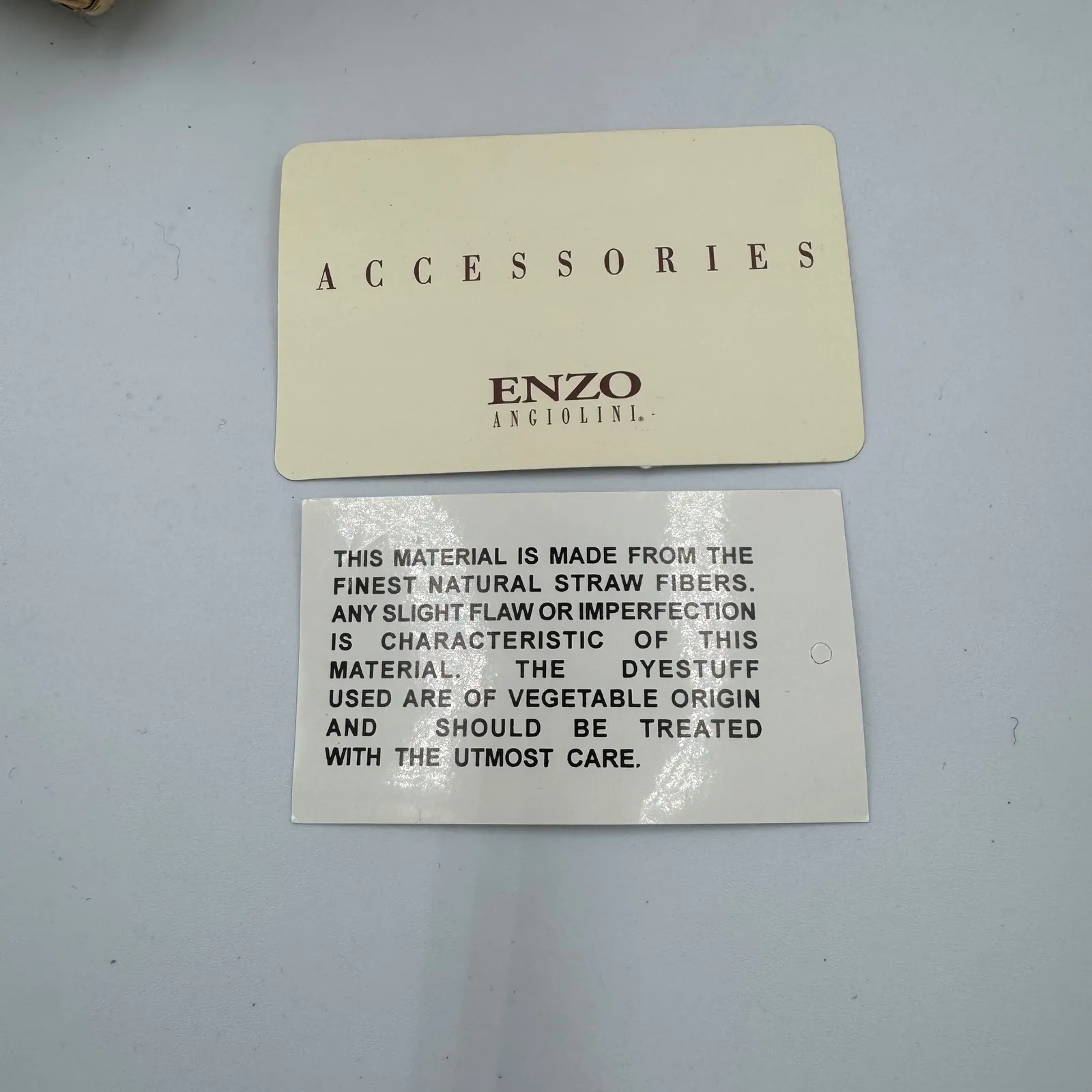 Enzo Angiolini Woven Straw Bottom Tote Bag Purse Coral Pink - Image 9