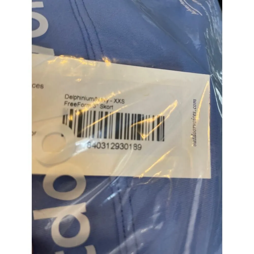 Outdoor Voice Freeform 3" Skort Navy XXS Delphinium Athletic Athleisure - Image 8