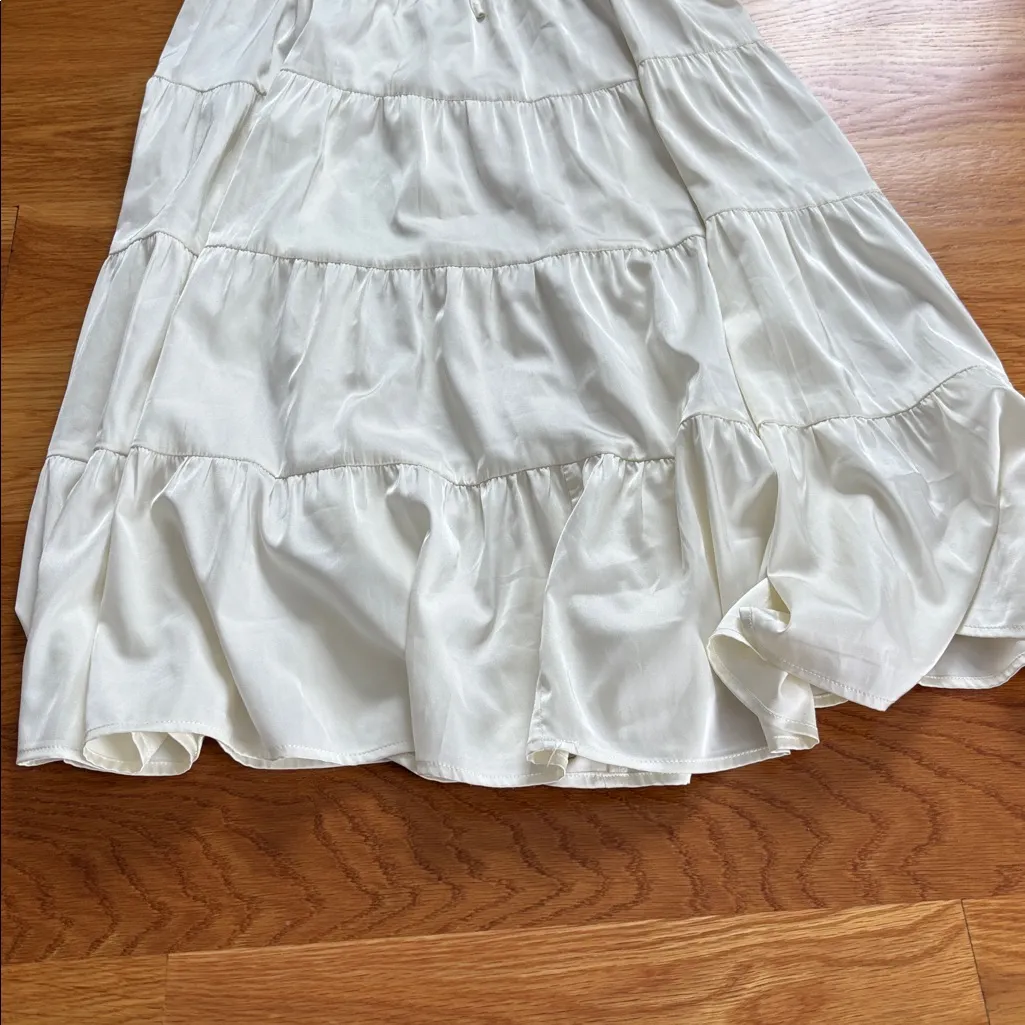 Lioness Satin Effect Midi Skirt - Image 4