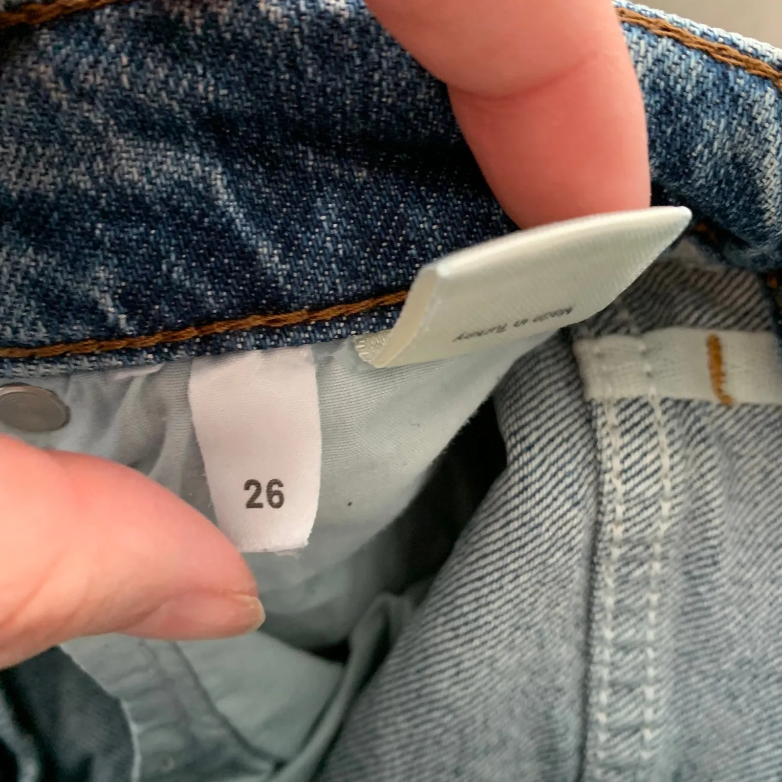 Reformation High Rise Palermo Destroyed Distressed Denim Jeans Size 26 - Image 12