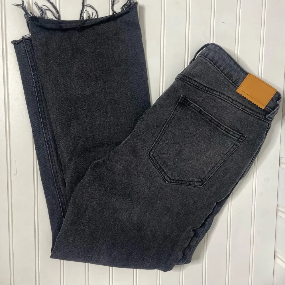 Avec Les Filles Black Cropped Bootleg Distressed Jeans - Image 9