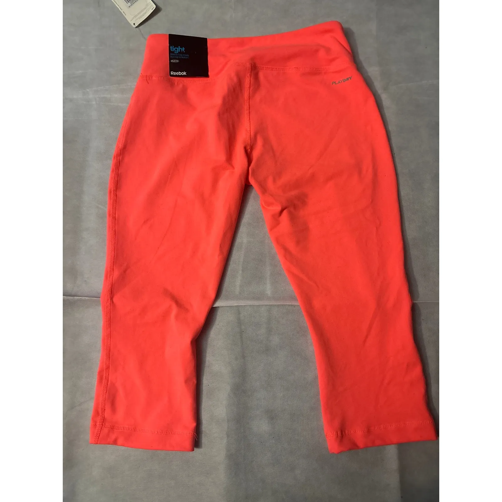 Reebok PlayDry Below the Knee Core Capri Pants S NEW Activewear Athleisure Gym - Image 4