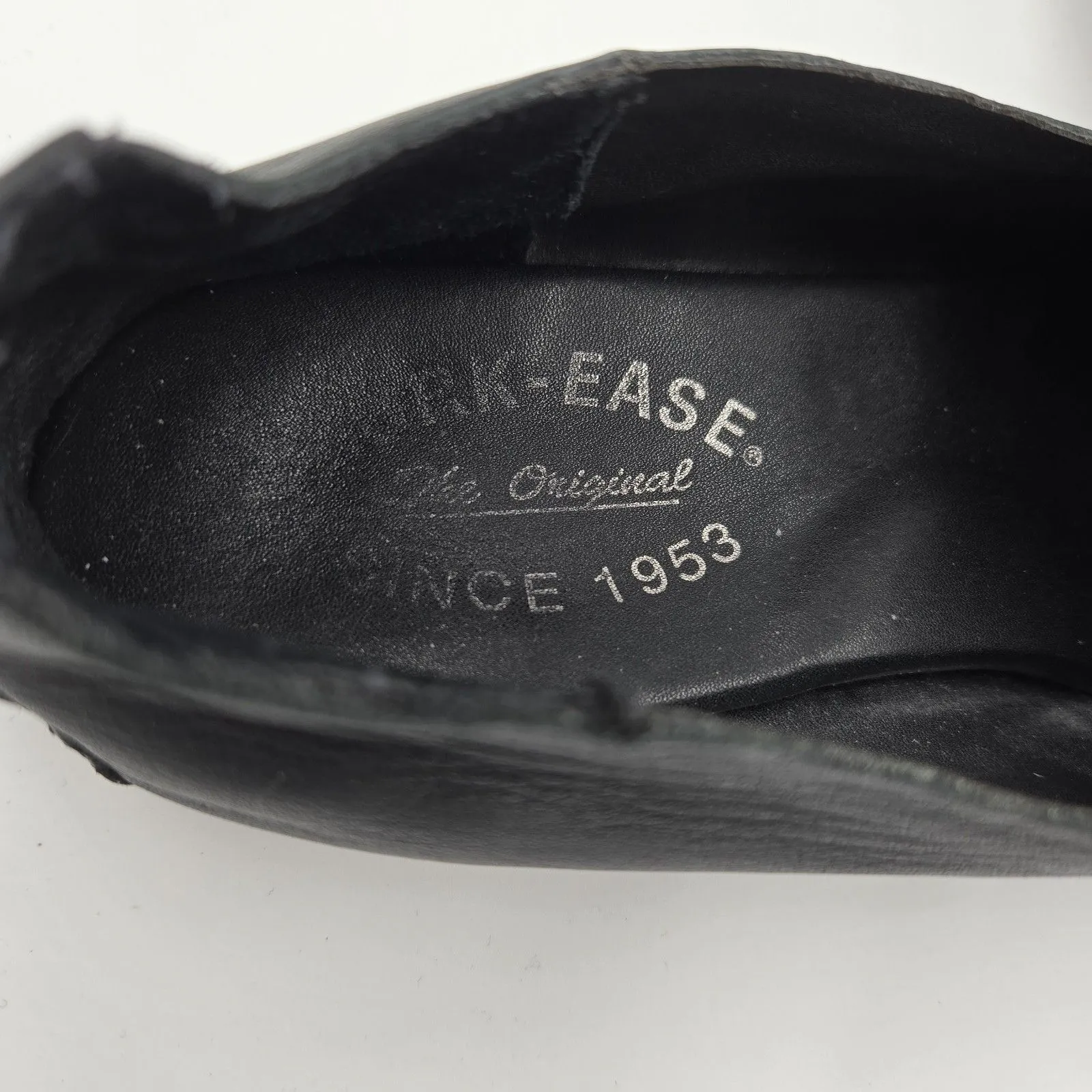 Kork Ease Meg Loafer Women's Size 7 M Black Leather Slip On Shoes Vintage 90s - Image 4