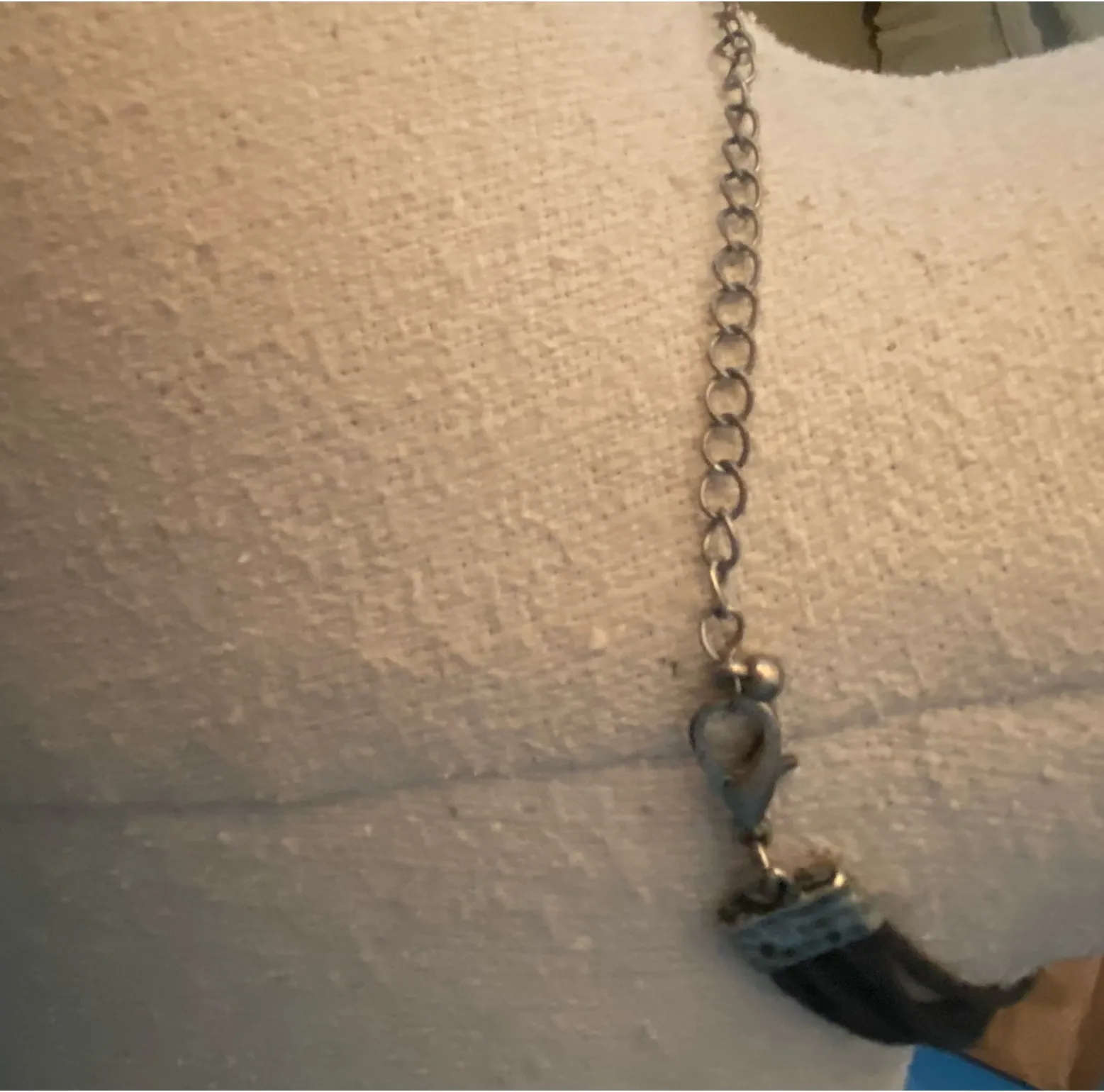 Chicos 5 Strand Leather Strap Necklace - Image 3