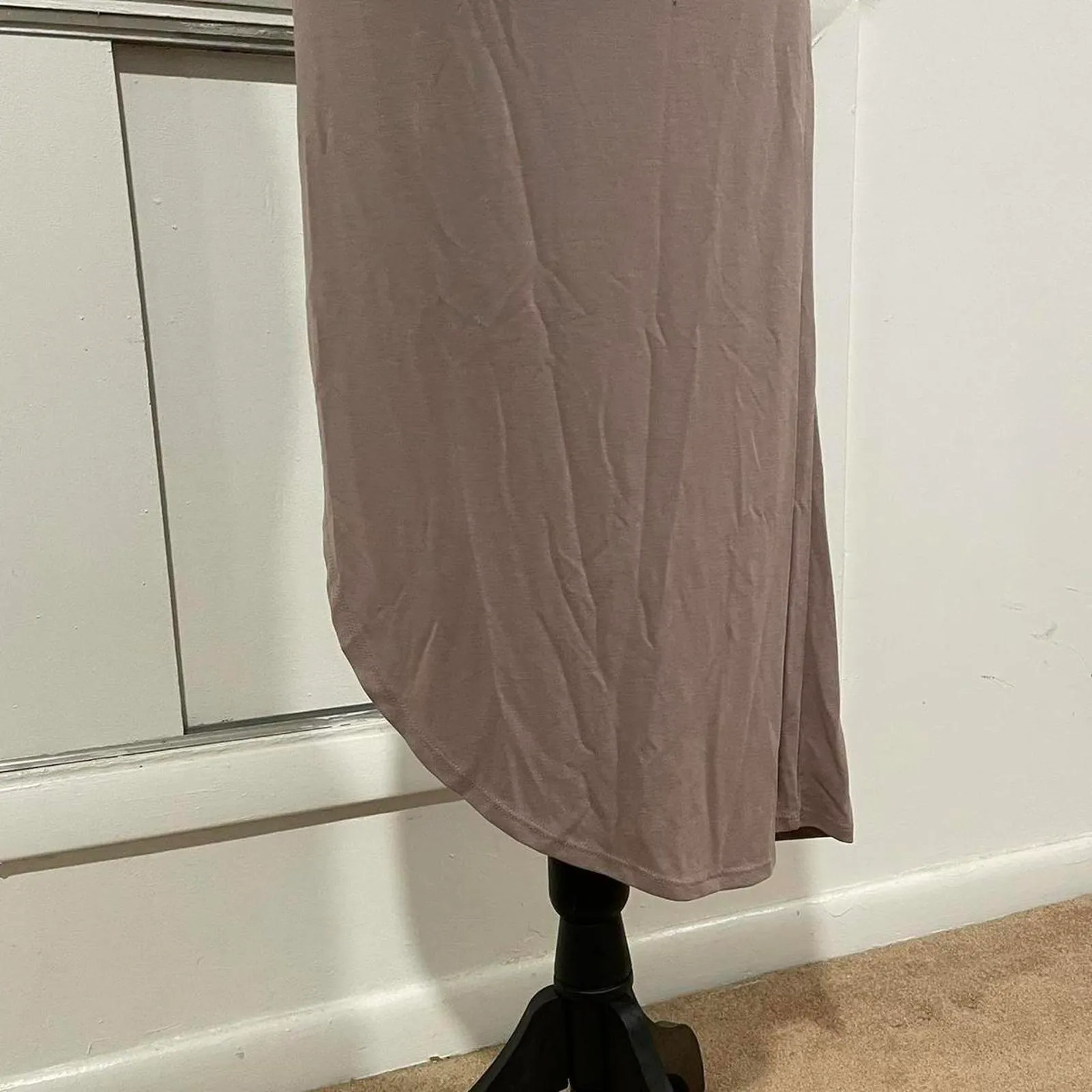 Serene Sunrise Bodycon tshirt Midi Dress. size medium, lulus - Image 5