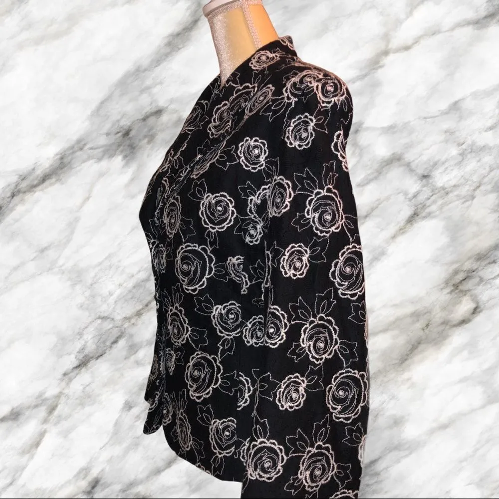 Josephine Chaus! Black embroidered blazer - Image 5