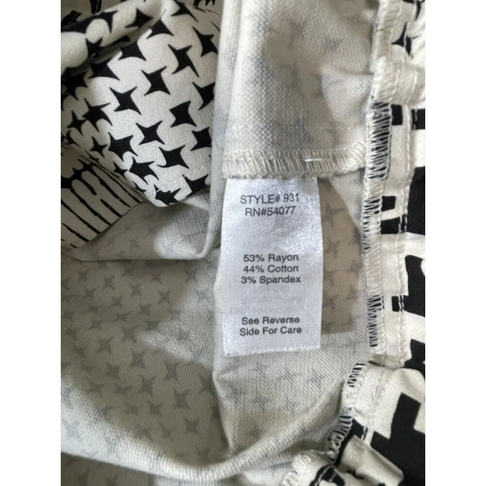 Cabi Ivory Black Houndstooth Short Sleeve Bomber Jacket 2 Way Zip Size Medium - Image 9