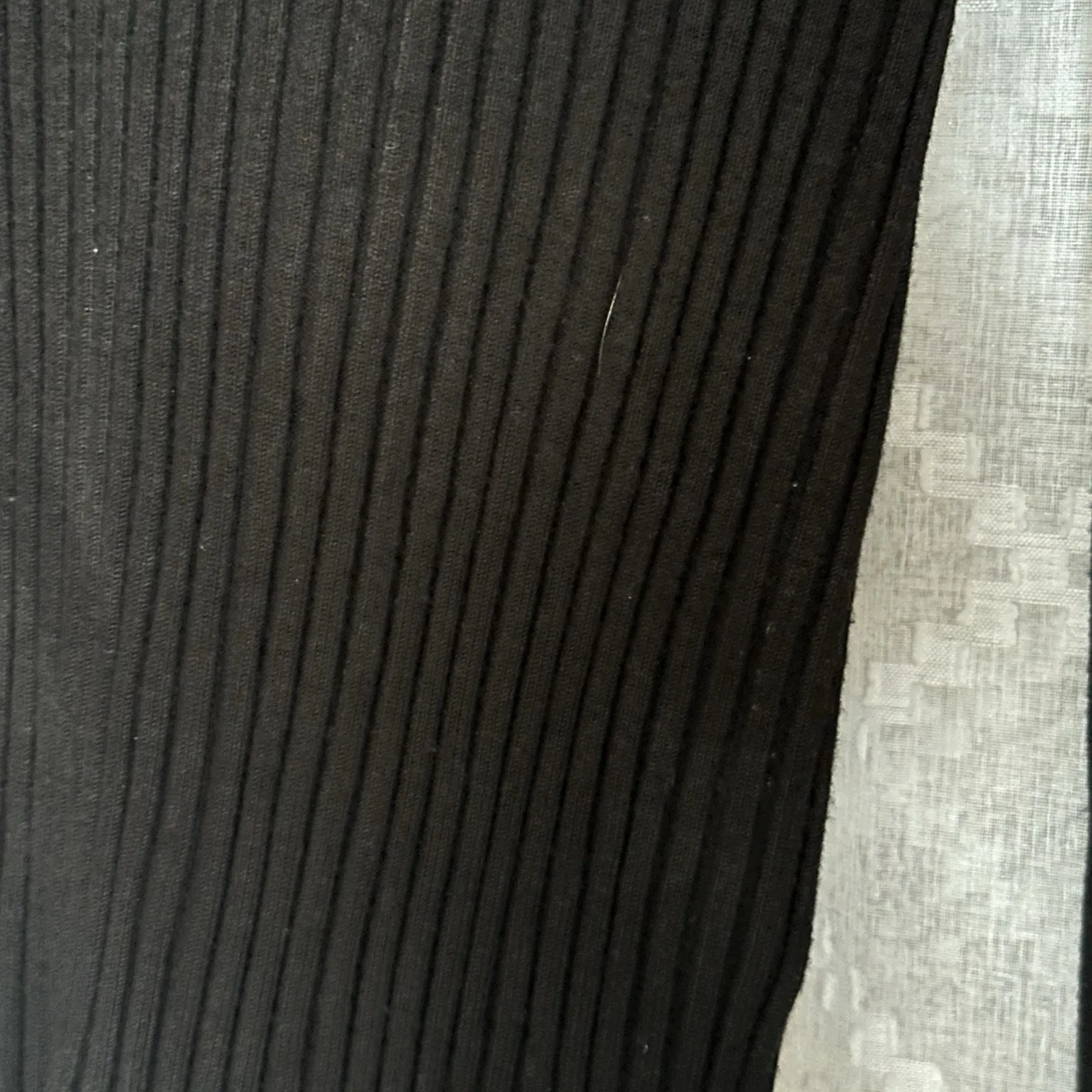 Y2k Black Minimalist Office Ribbed Deep V Neck Basic Sweater XL‎ Capsulecore - Image 2