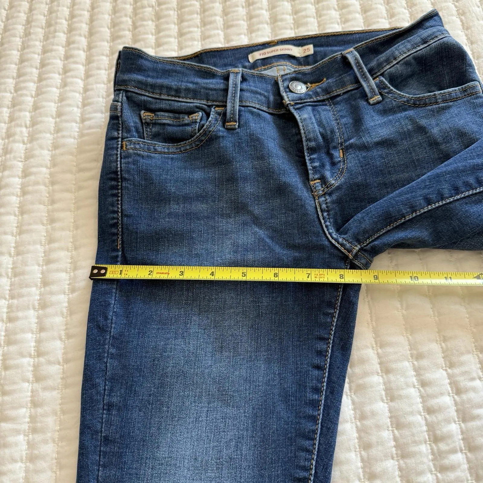 Levi’s 710 Super Skinny Blue Jeans Women’s Sz 25 Levi Strauss - Image 5
