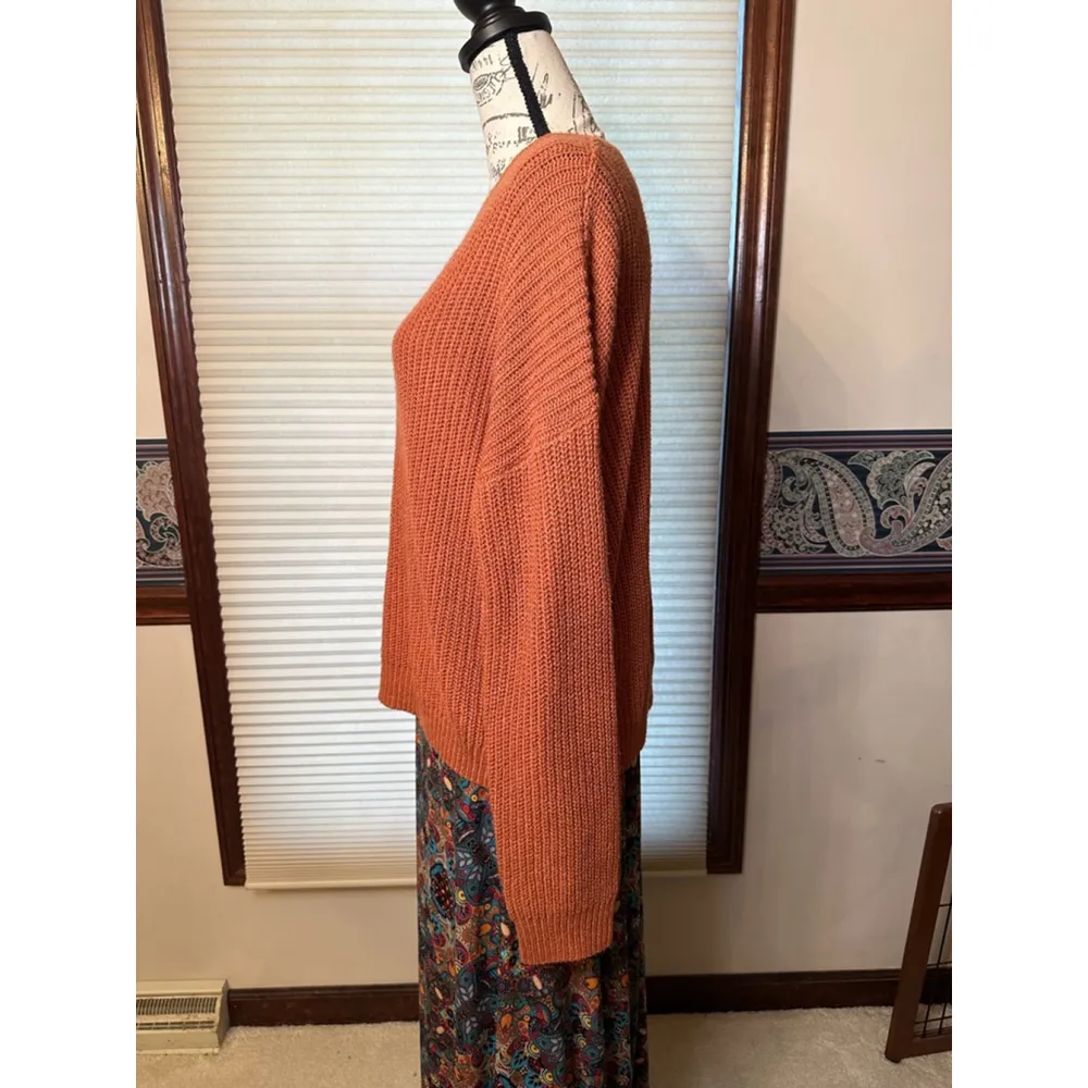 Pink Lily Medium Burnt Orange Knit Sweater (Sweater Only) - Image 5