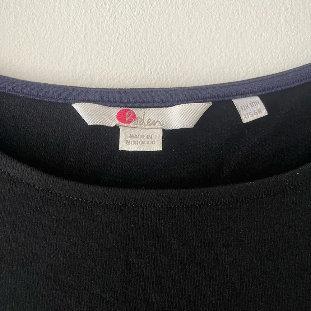 Boden Black Long Sleeve Mini Dress Size 6 - Image 5