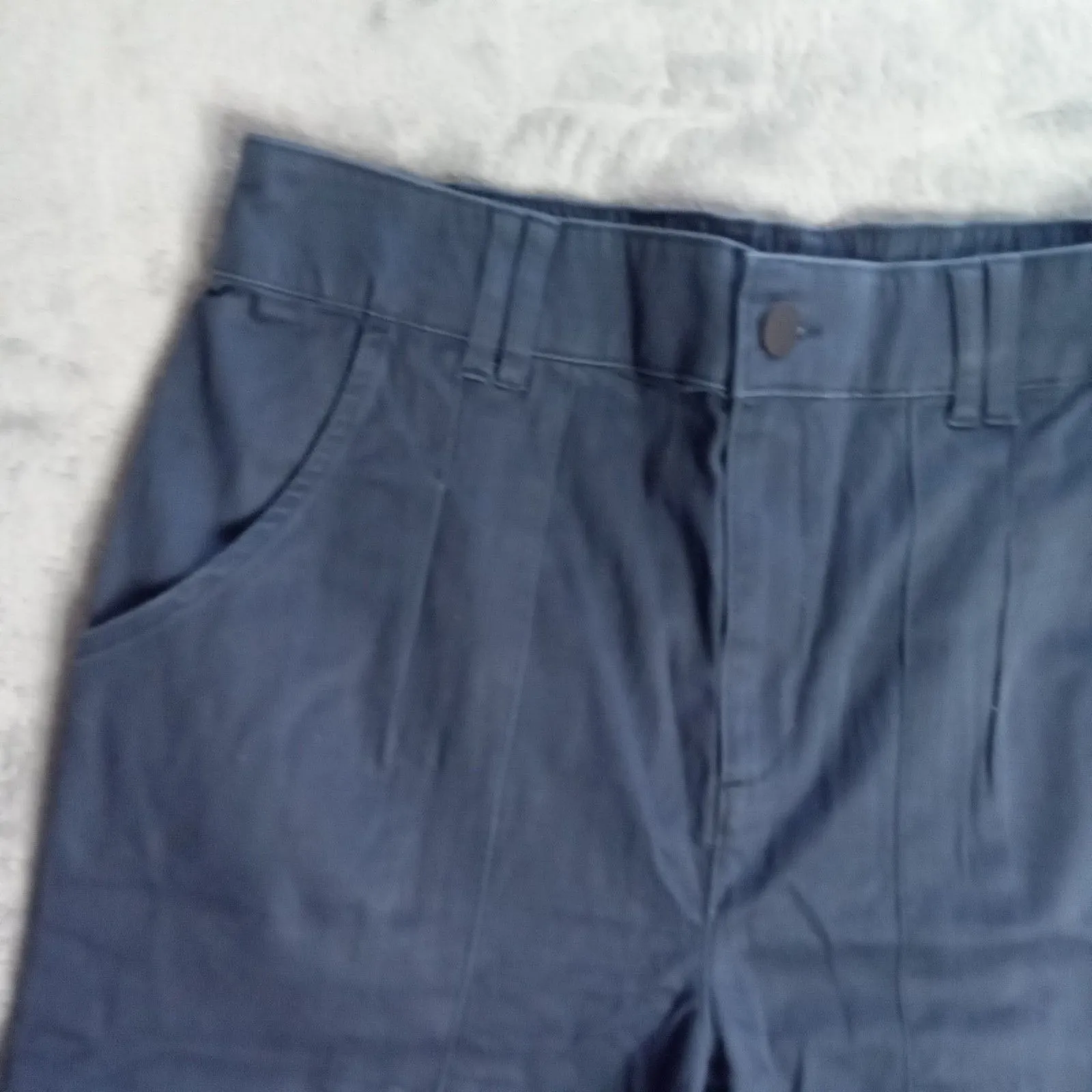 Knox Rose‎ Women Medium Cropped Cuffed Blue Pants - Image 3