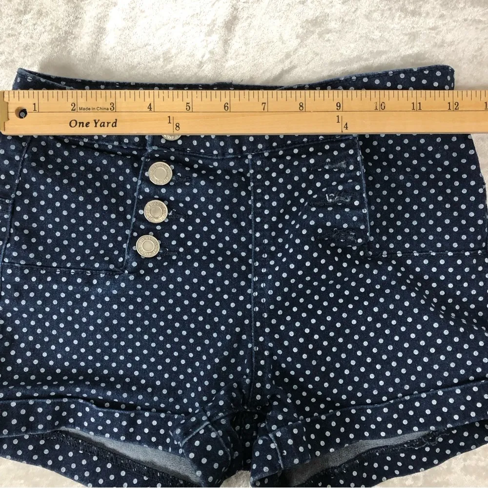 Rue 21 High waisted polka dot navy sailor shorts size 0 in juniors - Image 6
