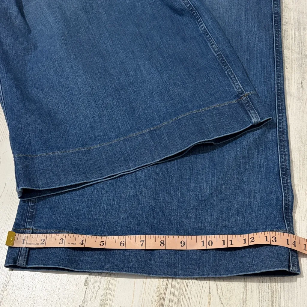 SPANX Every wear Cropped Wide Leg Denim Jeans With Patch Pockets Size 3X - Image 11