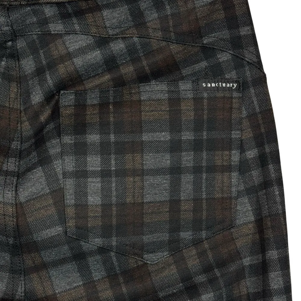 Sanctuary x Anthropologie Small Skinny Pants Plaid Pull - Image 6